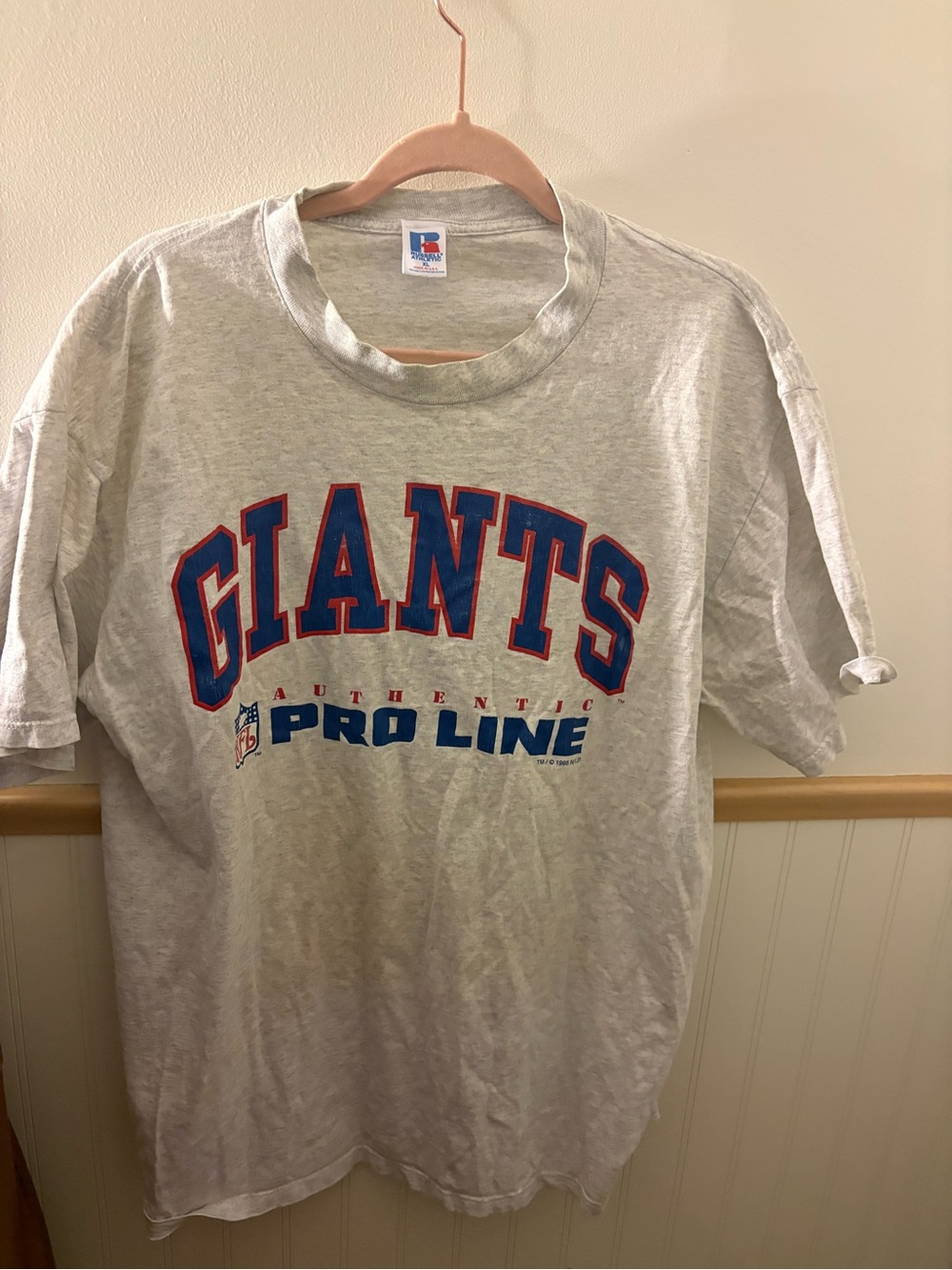 Vintage 1995 New York Giants Russell Athletic Pro Line T-Shirt XL USA Made